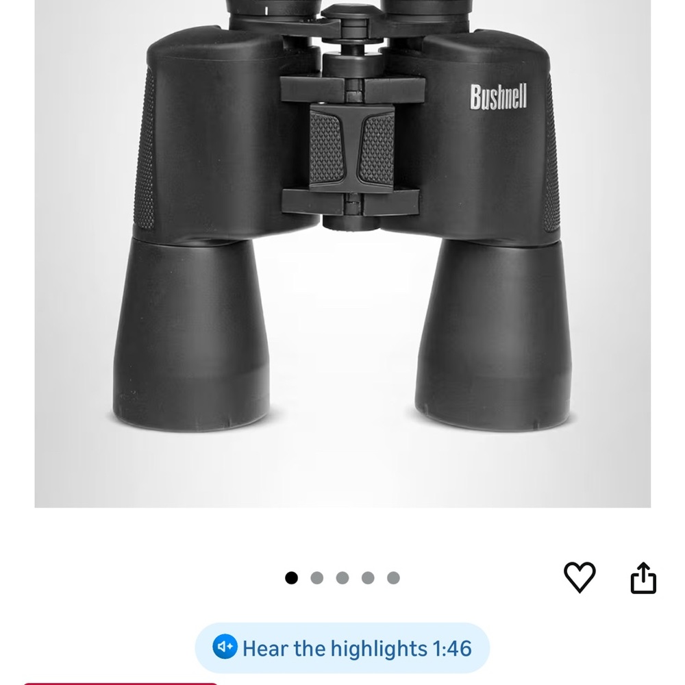 Bushnell Black Binoculars